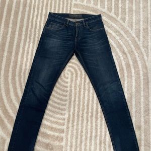 Dolce & Gabbana Gold 14 raw denim blue jeans size 30-32 marked size 46 Italian